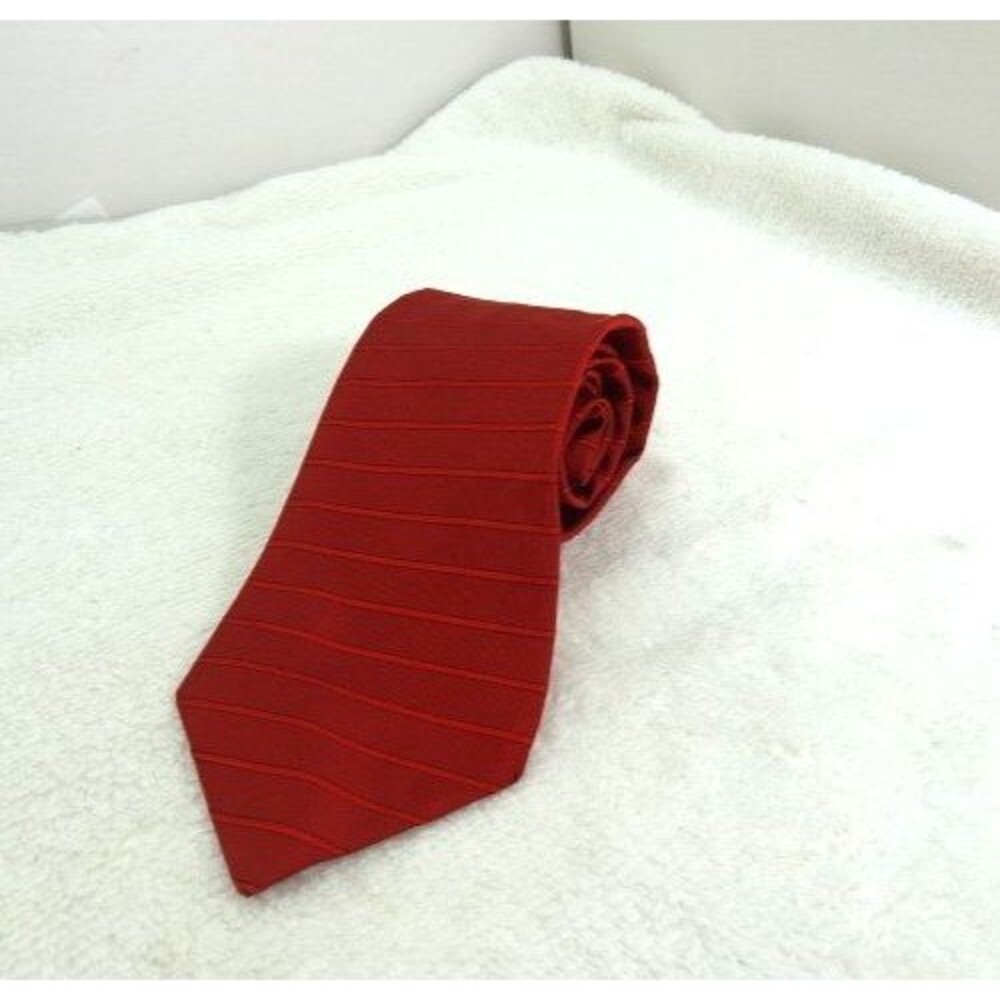 brooks brothers Red 100% Silk Adjustable Men's Necktie Tie Striped